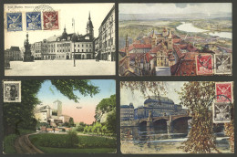 CZECHOSLOVAKIA: 8 Old Postcards With Very Good Views, Most Sent To Argentina In 1920s, Fine To VF General Quality. ATTEN - Andere & Zonder Classificatie