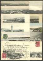CHILE: 12 Old Postcards With Very Good Views, For Example Of Coronel, Lota, Ancud, Juncal, Corral, Penco, Etc., VF Gener - Cile