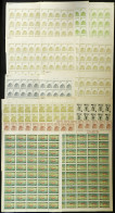 CHINA - TAIWAN: Several Hundreds Stamps Issued In 1960s, In Complete Sheets Or Large Blocks, Most Issued Without Gum, In - Other & Unclassified