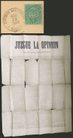 COLOMBIA: Political Publication Sent From Bogotá To Manchester (England) On 13/AU/1870 Franked With 1c. It Is A Giant Po - Kolumbien