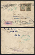 DENMARK: RETOUR LABELS AND MARKS: Cover Sent From Argentina To Charlottenlund On 23/DE/1955 And Returned To Sender With  - Sonstige & Ohne Zuordnung