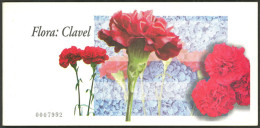 SPAIN: Yvert 3805, 2006 28c. Carnation, Blooklet With 100 Self-adhesive Stamps, MNH, Excellent Quality! - Other & Unclassified