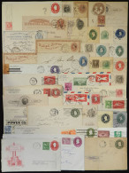 UNITED STATES: 40 Postal Stationeries (covers And Cards) Used In Varied Periods And Sent To Various Destinations, Some V - Postal History