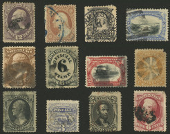 UNITED STATES: Lot Of Classic Stamps, Most With Small Defects, HIGH CATALOG VALUE, Low Start! - Altri & Non Classificati