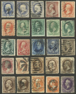 UNITED STATES: Interesting Small Lot Of Old Stamps, Several Of High Catalog Value. Mixed Quality, Some With Small Faults - Autres & Non Classés