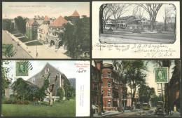 UNITED STATES: Connecticut State: 29 Old Postcards With Very Good Views, Almost All Sent To Argentina In Early Part Of X - Altri & Non Classificati