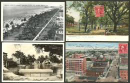 UNITED STATES: FLORIDA State: 7 Old Postcards With Views Of Several Cities, In General Of Very Fine Quality, Several Sen - Andere & Zonder Classificatie