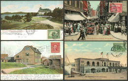 UNITED STATES: Massachusetts: 27 Old Postcards With Very Good Views, Many Sent To Argentina In Early Part Of XX Century, - Altri & Non Classificati