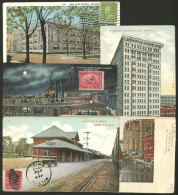 UNITED STATES: Wisconsin: 5 Old Postcards With Very Good Views, Sent To Argentina In Early Part Of XX Century, Very Fine - Sonstige & Ohne Zuordnung