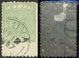 FIJI: Sc.41, 1878/90 2p. Green, Perforation 10x12, WITH LETTER WATERMARK, Used In Suva On 12/MAY/1887, VF Quality! - Fidji (...-1970)
