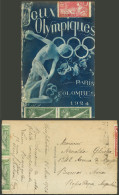 FRANCE: Spectacular Postcard Commemorating The Paris Olympic Games Sent From Neufchateau To Argentina On 26/MAY/1924, Fr - Autres & Non Classés