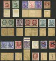 FRANCE: Interesting Lot Of Overprinted Stamps (World War II, Etc), Most Of Very Fine Quality, Good Lot, Low Start! - Autres & Non Classés