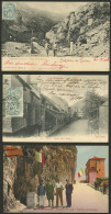 FRANCE: FRONTIER TOWNS: 3 Old Postcards, Very Good Views, Some Sent To Argentina, Very Fine General Quality. IMPORTANT:  - Andere & Zonder Classificatie