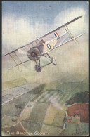 GREAT BRITAIN: The Bristol Scout, Aviation, Artist Signed By G.J. CLARKSON, Minor Defect (pin Holes At Top), Unused - Sonstige & Ohne Zuordnung