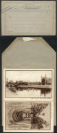 GREAT BRITAIN: CAMBRIDGE: Old Letter Card With Strip Of 6 Nice Views, Unused, VF Quality - Andere & Zonder Classificatie