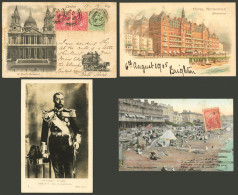 Delcampe - GREAT BRITAIN: 25 Old Postcards, Very Good Views, Many Sent To Argentina, Very Fine General Quality. IMPORTANT: Please V - Other & Unclassified