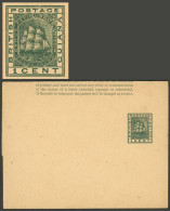 BRITISH GUIANA: Old 1c. Wrapper Perfed SPECIMEN, Very Fine Quality! - Guayana Británica (...-1966)