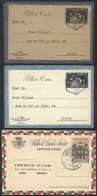 PORTUGUESE INDIA: 3 Aerograms Sent From Goa To Portugal In 1952 And 1955, Excellent Quality! - Portugiesisch-Indien