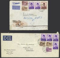 INDONESIA: 2 Airmail Covers Sent To Argentina In 1958, Unusual Destination! - Indonesien