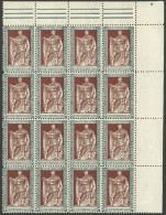 ITALY: Sc.203, 1928 30c. Emanuele Filiberto Perforation 11, Fantastic Corner Block Of 16 Stamps, MNH Perfect And As Fres - Zonder Classificatie