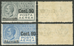 ITALY: Yvert 10/11, 1927 Set Of 2 Overprinted Values, MNH, Excellent Quality! - Unclassified