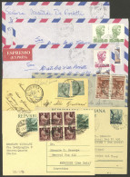 ITALY: 7 Covers And Cards Sent To Argentina Between 1911 And 1981, Nice Group! - Ohne Zuordnung