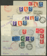 ITALY: 6 Airmail Covers Sent By Germany DLH To Argentina Between 1935 And 1938, Fine To Very Fine General Quality! - Non Classificati