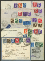 ITALY: 10 Airmail Covers Sent To Argentina Between 1935 And 1940, Fine To Very Fine General Quality! IMPORTANT: Please V - Zonder Classificatie
