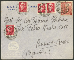 ITALY: 28/SE/1939 Roma - Argentina, Airmail Cover Franked With 13L. Including 5L. "Proclamation" (Sc.409), Very Fine Qua - Unclassified