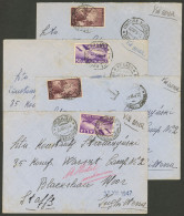 ITALY: 4 Airmail Covers Sent From Pesaro To England In 1947/8 Franked With 50L, Very Fine Quality! - Unclassified