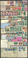 ITALY: 30 Covers, Almost All Sent To Argentina By Airmail Between 1947 And 1958 With Varied Postages That Include Differ - Zonder Classificatie