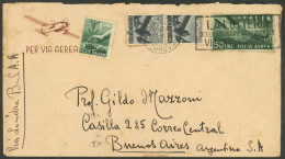 ITALY: 28/AU/1948 Bologna - Argentina, Airmail Cover Sent By B.S.A.A. Franked With 71L., Arrival Backstamp Of B.Aires, V - Ohne Zuordnung