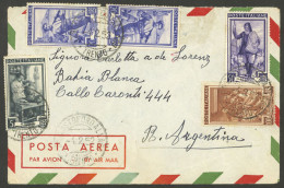 ITALY: Airmail Cover Sent From Cristoforo Al Lago (Trento) To Argentina On 4/FE/1952, Franked With 195L, Handsome! - Non Classés