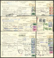 ITALY: 6 Dispatch Notes Of Parcel Posts Sent To Argentina In 1979 And 1980, Varied Rates, Very Nice Lot! - Ohne Zuordnung