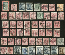ITALY: PERFIN "CI": Group Of Stamps With "CI" Commercial Perfin, VF Quality!" - Ohne Zuordnung