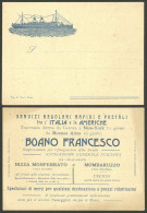 ITALY: Old Card Of A Representative Of "Navigazione Generale Italiana" Shipping Company, Very Fine Quality, Very Decorat - Non Classés