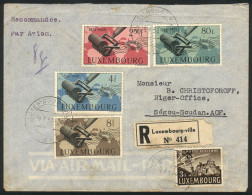 LUXEMBOURG: Registered Airmail Cover Sent To French Sudan On 19/AU/1950 With Nice Postage (Sc.261/4 + Another Value), Fi - Altri & Non Classificati