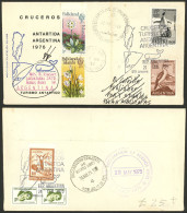 FALKLAND ISLANDS/MALVINAS: MIXED POSTAGE: Cover With Argentine Franking Sent To Port Stanley On 24/MAY/1975 From The 6th - Falklandeilanden