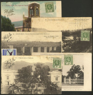 MAURITIUS: 5 Postcards Sent To Argentina In 1930/1, All Franked With 3c., Good Views, With Some Defects, Low Start! - Mauricio (...-1967)