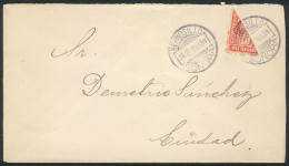 MEXICO: Cover Franked With BISECT Stamp Of 10c., Used In Hermosillo On 23/JUL/1914, VF! - Mexiko
