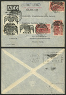 Delcampe - MEXICO: 15/OC/1936 Mexico DF - Germany, Airmail Cover Franked With 75c., Sent By Air France (with Transit Backstamp Of P - Mexiko