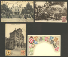MONACO: 8 Old Cards With Very Nice Views, Some Sent To Argentina, Handsome Group! ATTENTION: Please View ALL The Photos  - Sonstige & Ohne Zuordnung
