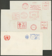 UNITED NATIONS: 4 Covers With Meter Stamps Of The Years 1960 And 1962, Interesting! - Autres & Non Classés