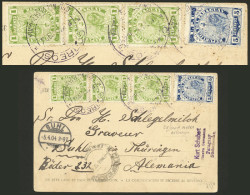 PARAGUAY: 2/MAR/1904 COLONIA NUEVA GERMANIA - Germany, Postcard With Very Good View Of A "rancho", Franked With 8c. With - Paraguay