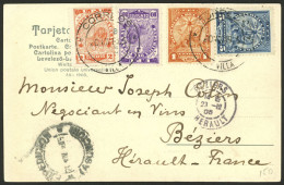 PARAGUAY: 20/NO/1905 VILLA RICA - France, Postcard (view Of Encarnación Neighborhood In Asunción) With Good 4-color Post - Paraguay