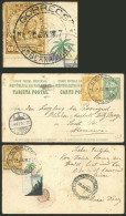 PARAGUAY: 26/JUN/1907 San Bernardino - Germany, 2c. Postal Card (postal Stationery) + Uprated With 25c. (total 27c.), Go - Paraguay