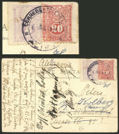 PARAGUAY: Postcard (view Of Agricultural School) Franked With 25c. And Sent From ALTOS To Germany (where It Was Forwarde - Paraguay