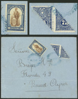 PARAGUAY: 29/NO/1911 Asunción - Buenos Aires, Cover Franked With 85c. Including A Pair Of Bisects Of 75c., Arrival Backs - Paraguay