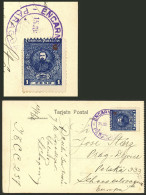 PARAGUAY: Postcard With View Of A Street In Asunción And Data Of The Country, Franked With 1P. And Sent From ENCARNACIÓN - Paraguay