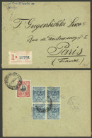 PERU: 12/JUN/1905 Lima - Paris, Registered Cover Franked With 22c. (12c. Single Rate + 10c. Registration), Very Nice! - Perù